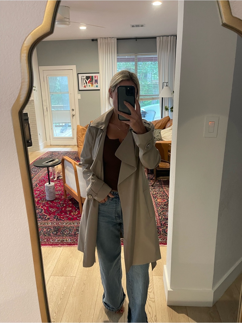 NWOT Michael Kors Beige Trench Coat